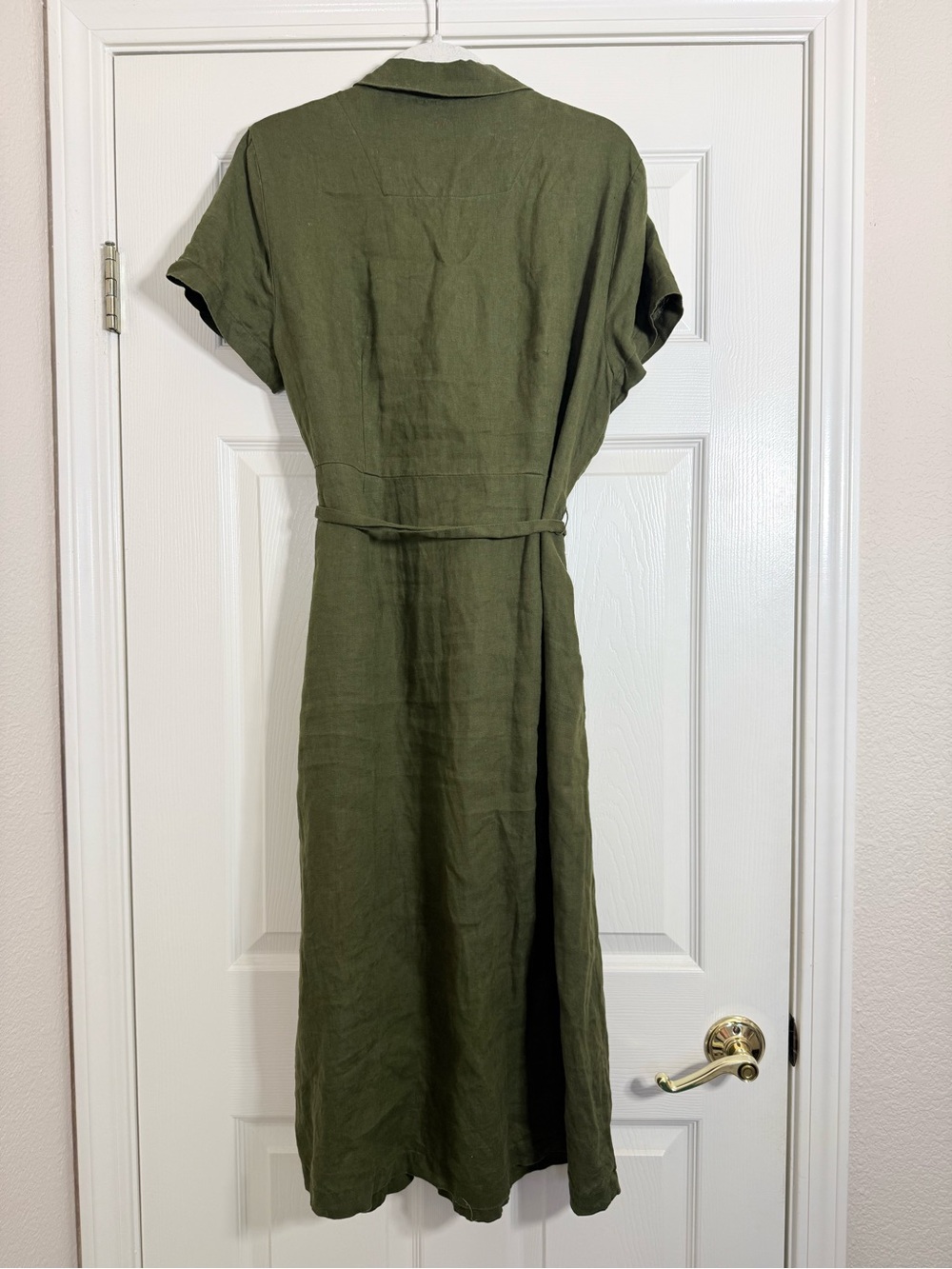 Quince Olive Shirt Dress - Picture 2 of 5